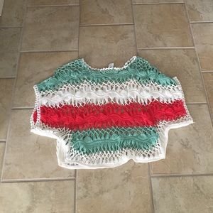 Crochet pullover sweater